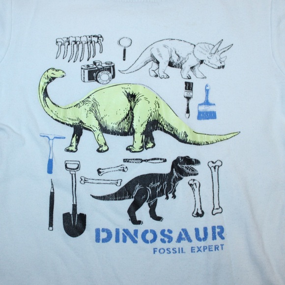 Carter’s Dinosaur T-Shirt Kids Size 5 Shortsleeve - Picture 2 of 4